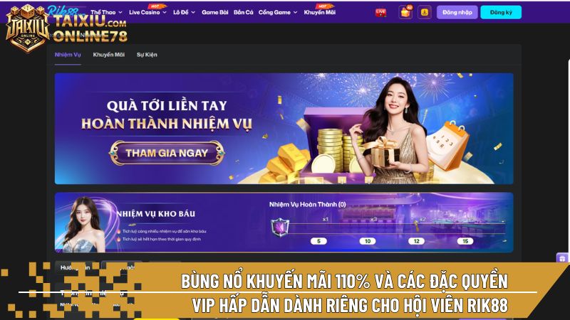 Hệ thống khuyến mãi tại RIK88 luôn hướng tới sự bền vững và lợi ích thực tế cho người chơi